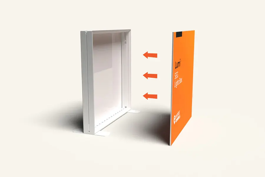 Lightbox skin assembly