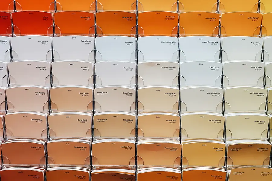 warm colour pantone