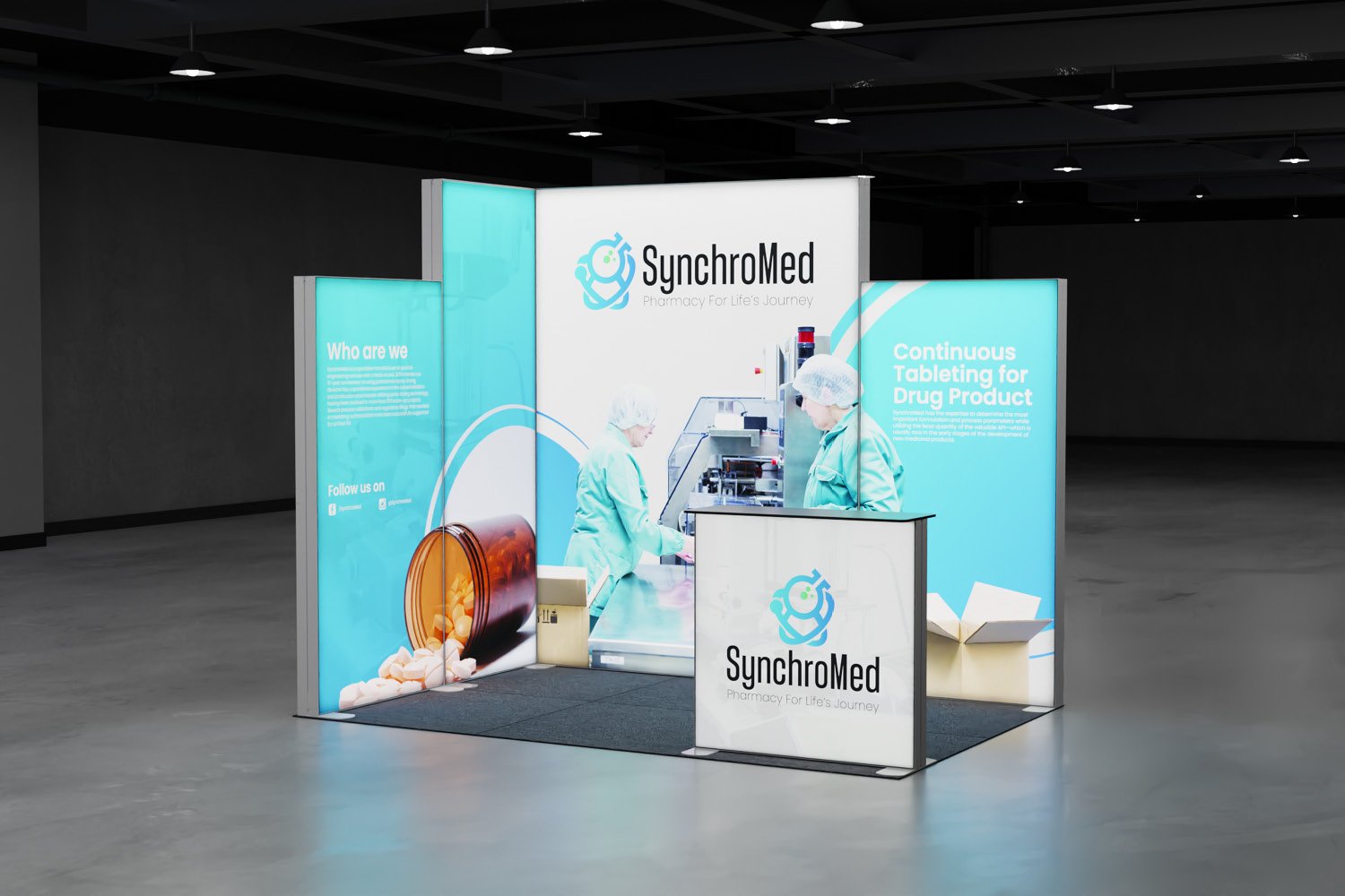 Shop Our Superior 3x2 Exhibition Booth Designs for Unmatched Style