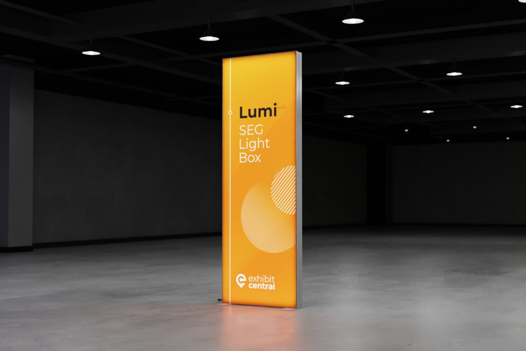 Lumi SEG Lightbox Display – 0.85 x 2.5m