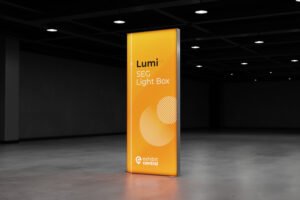 Lumi SEG Lightbox Display – 1 x 2.5m