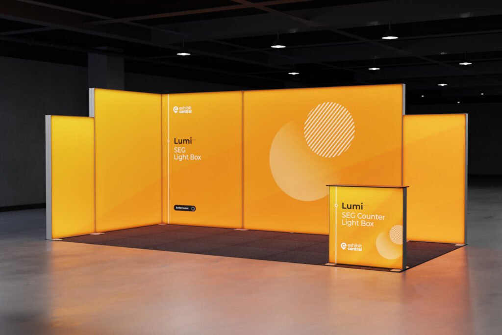 Lumi SEG Lightbox Exhibition Stand – 6 x 3m – Eastwood