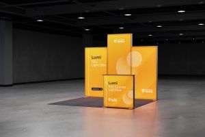 Lumi SEG Lightbox Exhibition Stand – 3 x 3m – Doonside