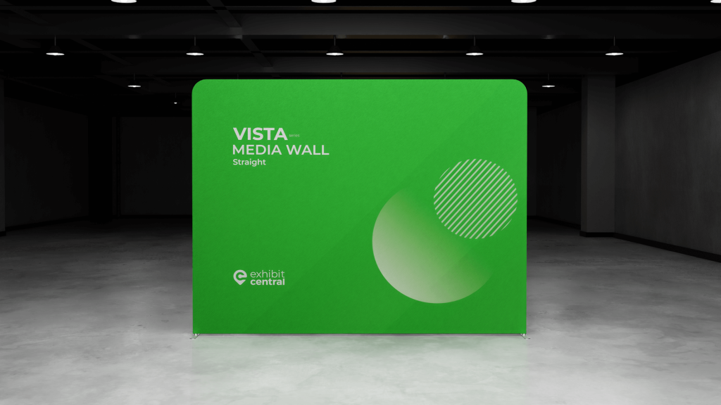 Vista Straight Media Wall Printed Fabric