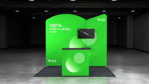Vista Media Wall Exhibition Stand – 3 x 3m – Harris Park