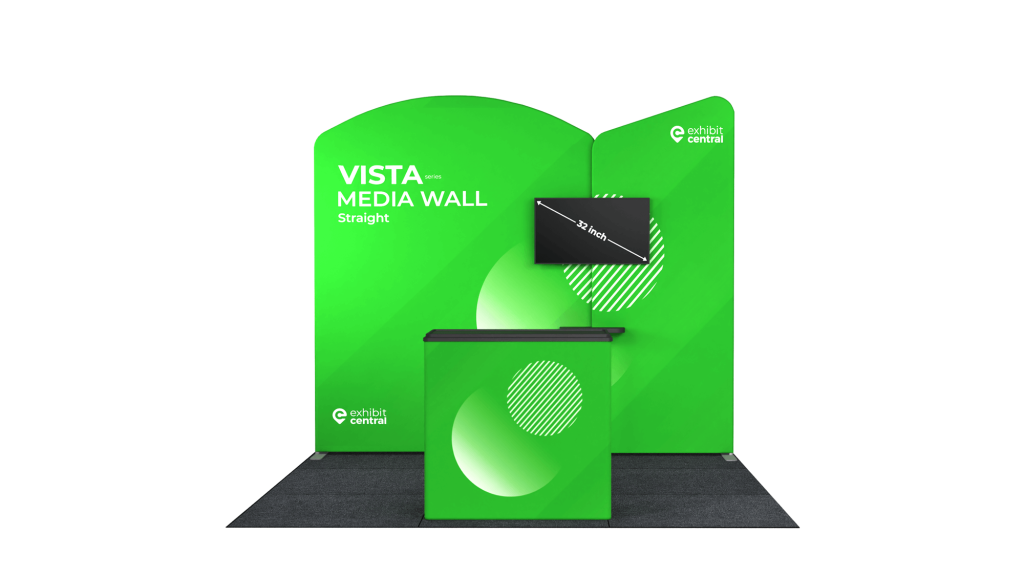 Front White - Vista Media Wall Package - 3x3m - Harris Park