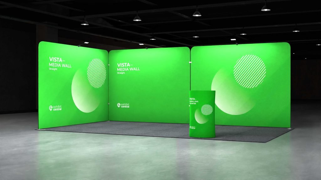6x3m Corner Fabric Tube Display Stand – Wentworthville | Vista