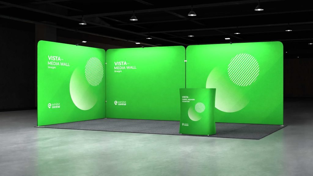 6x3m Corner Fabric Tube Display Stand – Wentworthville | Vista