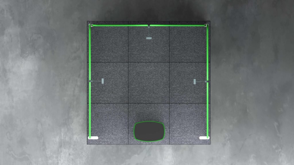 3x3m U-Shaped Fabric Tube Display Stand – Bankstown