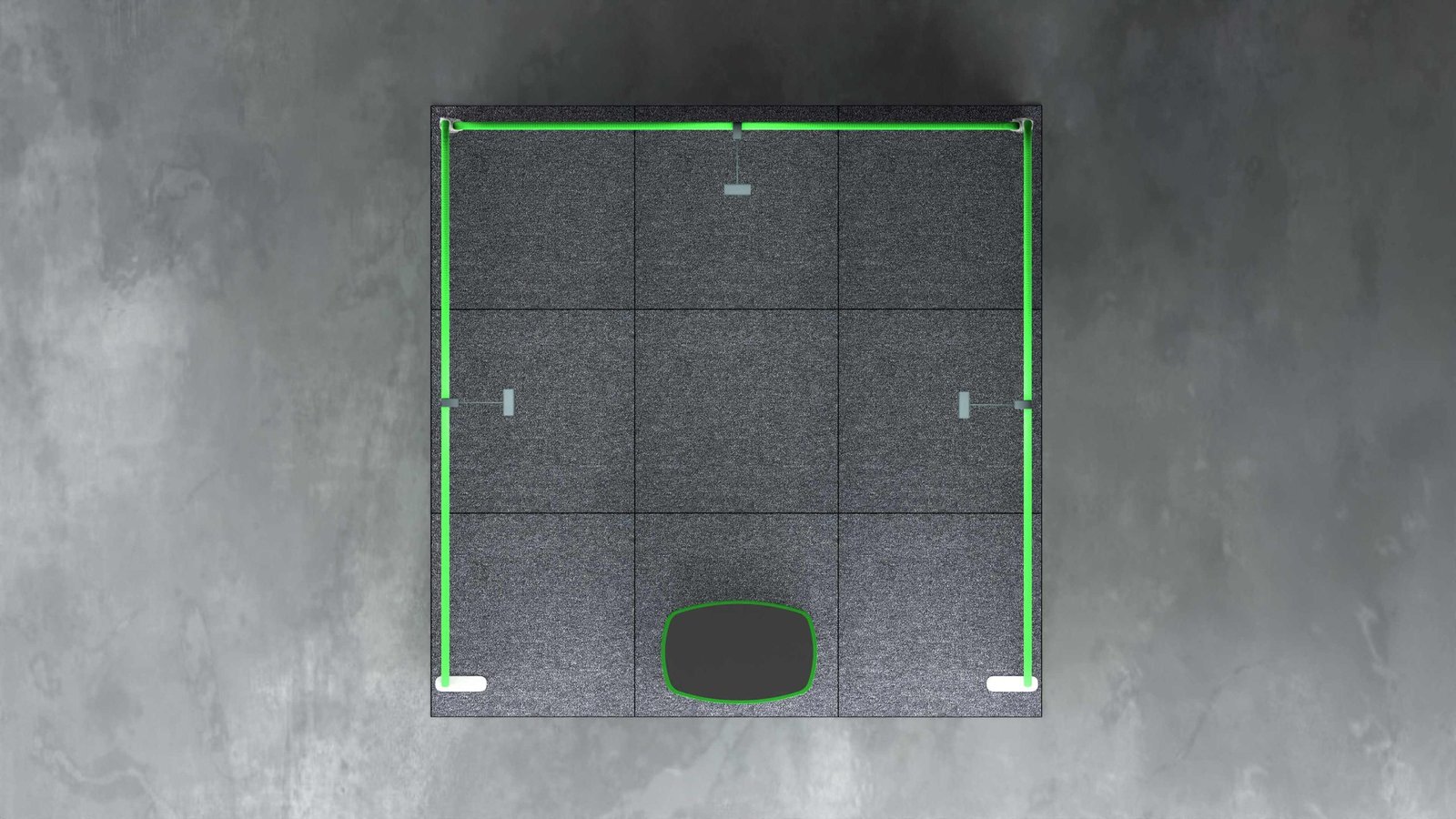 3x3m U-Shaped Fabric Tube Display Stand – Bankstown