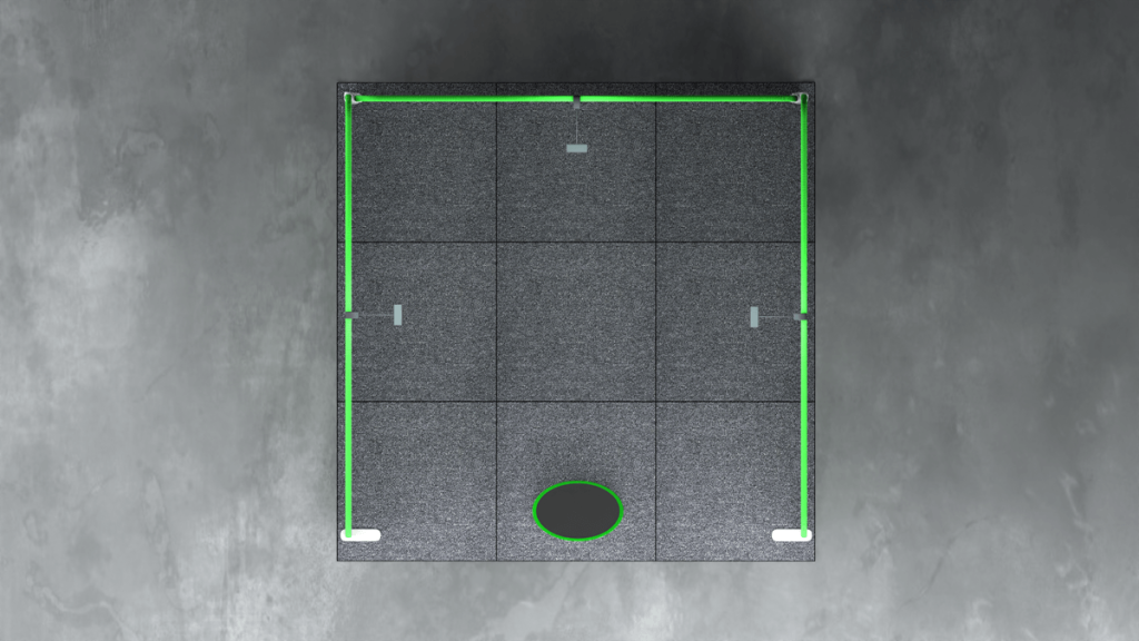 3x3m U-Shaped Fabric Tube Display Stand – Bankstown